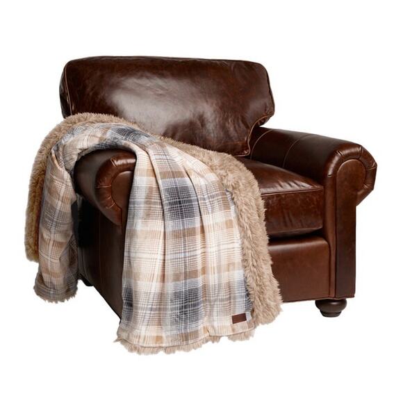 Orvis Cozy Luxe Throw color Brown - Picture 1 of 6